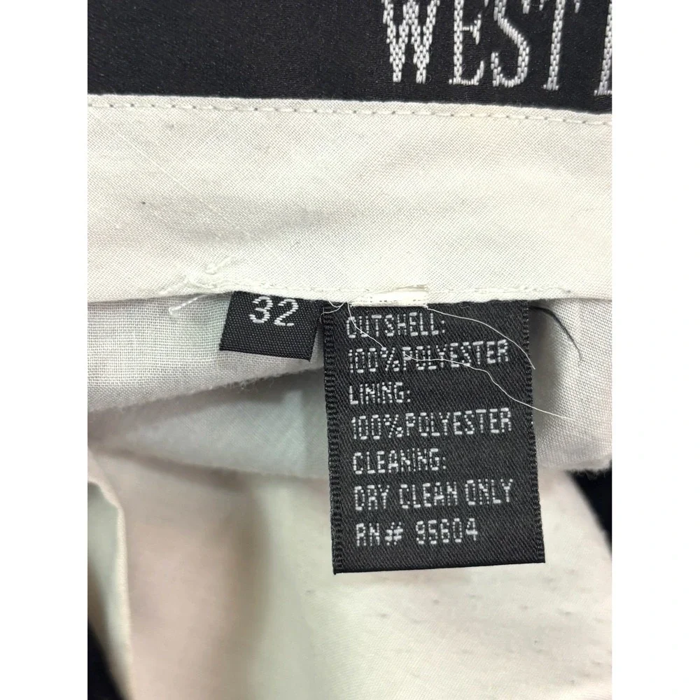 Black Western Pants 32x28 Pearl Snap Buttons Cowboy Bootcut‎ Rodeo Classic